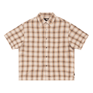 Stussy Liam Short-Sleeve Plaid Shirt 'Brown'