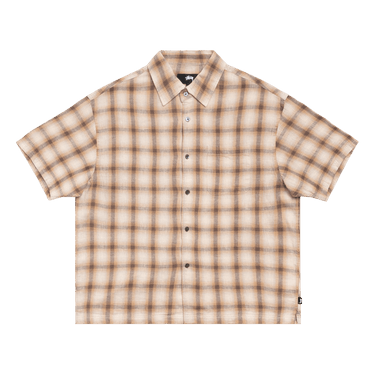 Stussy Liam Short-Sleeve Plaid Shirt 'Brown'