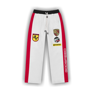 Godspeed GRC Track Pants 'White/Black/Red'