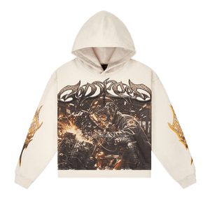 Godspeed Steel Sharpens Steel Hoodie 'Bone'