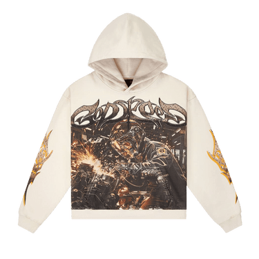 Godspeed Steel Sharpens Steel Hoodie 'Bone'