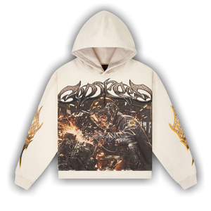 Godspeed Steel Sharpens Steel Hoodie 'Bone'
