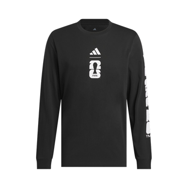Adidas FIFA World Cup 26 Match Ball Graphic Long Sleeve T-Shirt 'Black'