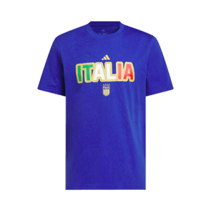 Adidas FIFA World Cup 26 Italy Home Graphic Tee 'Semi Lucid Blue'