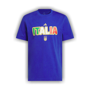 Adidas FIFA World Cup 26 Italy Home Graphic Tee 'Semi Lucid Blue'