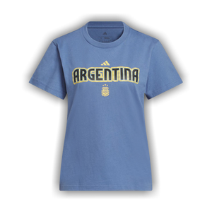 Adidas World Cup 26 Argentina Home Graphic Tee 'Crew Blue'
