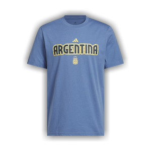 Adidas World Cup 26 Argentina Home Graphic Tee 'Crew Blue'