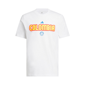 Adidas World Cup 26 Colombia Home Graphic Tee 'White'