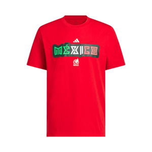Adidas World Cup 26 Mexico Home Graphic Tee 'Better Scarlet'