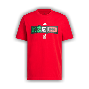 Adidas World Cup 26 Mexico Home Graphic Tee 'Better Scarlet'