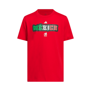 Adidas World Cup 26 Mexico Home Graphic Tee 'Better Scarlet'