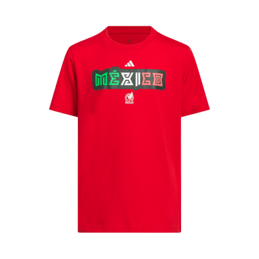 Adidas World Cup 26 Mexico Home Graphic Tee 'Better Scarlet'