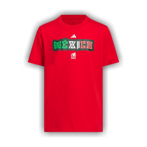Adidas World Cup 26 Mexico Home Graphic Tee 'Better Scarlet'