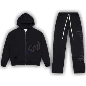 Godspeed OG Logo Sweatsuit V2 'Black Satin'