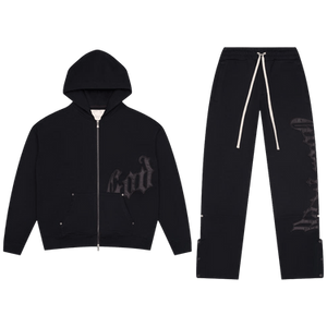 Godspeed OG Logo Sweatsuit V2 'Black Satin'