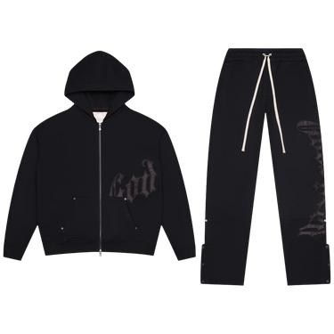 Godspeed OG Logo Sweatsuit V2 'Black Satin'