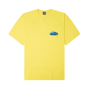 Stussy Wave Oval Tee 'Lemon'