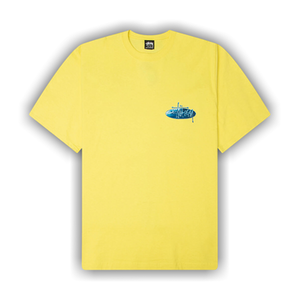 Stussy Wave Oval Tee 'Lemon'