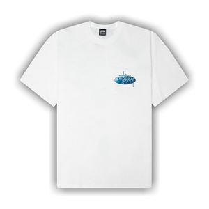 Stussy Wave Oval Tee 'White'
