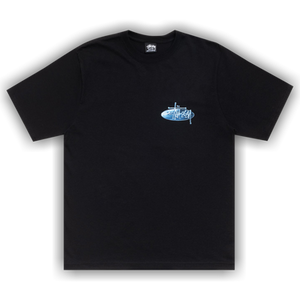 Stussy Wave Oval Tee 'Black'