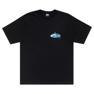 Stussy Wave Oval Tee 'Black'