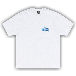 Stussy Wave Oval Tee 'Ash Heather'