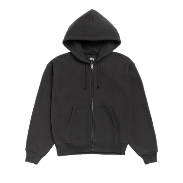 Stussy Basic Diamond Zip Hoodie 'Black'