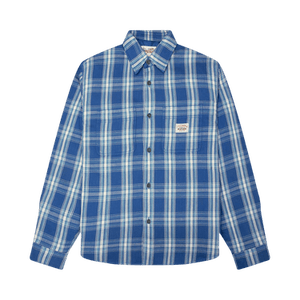 Stussy Lau Plaid Shirt Jacket 'Blue'