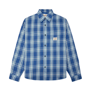 Stussy Lau Plaid Shirt Jacket 'Blue'