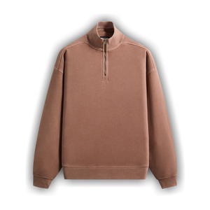 Kith 101 Sueded Fleece Nelson Quarter Zip 'Dusty Mauve'