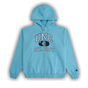 Eric Emanuel Ee Unc Zip-Up Hoodie 'Washed Carolina Blue/Navy'