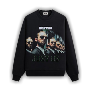 Kith For The Matrix Just Us Vintage Nelson Crewneck 'Black'