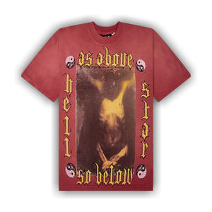 Hellstar As Above So Below T-Shirt 'Red'
