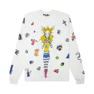 Hellstar Down The Paradise Path Long-Sleeve T-Shirt 'White'