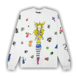 Hellstar Down The Paradise Path Long-Sleeve T-Shirt 'White'