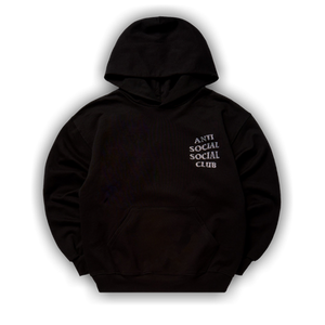 Anti Social Social Club Rhinestone Mind Games Hoodie 'Black/White'