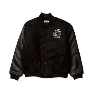 Anti Social Social Club Team Anxious Varsity Jacket 'Black'