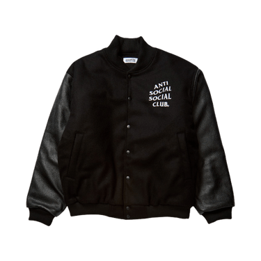 Anti Social Social Club Team Anxious Varsity Jacket 'Black'