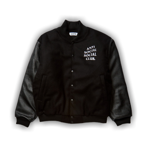 Anti Social Social Club Team Anxious Varsity Jacket 'Black'