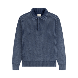 Aimé Leon Dore Stone Washed Knit Polo 'Oceana'