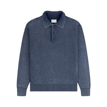 Aimé Leon Dore Stone Washed Knit Polo 'Oceana'
