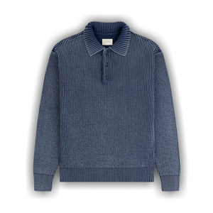 Aimé Leon Dore Stone Washed Knit Polo 'Oceana'