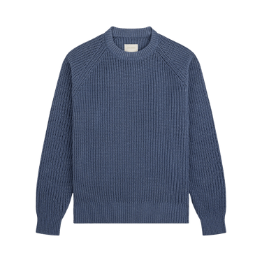 Aimé Leon Dore Knit Denim Crewneck Sweater 'Medium Indigo'