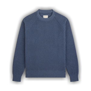 Aimé Leon Dore Knit Denim Crewneck Sweater 'Medium Indigo'