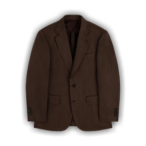 Aimé Leon Dore Single-Breasted Linen Blend Suit Jacket 'Brown'