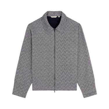 Aimé Leon Dore Textured Zip Shirt 'Navy Multi'