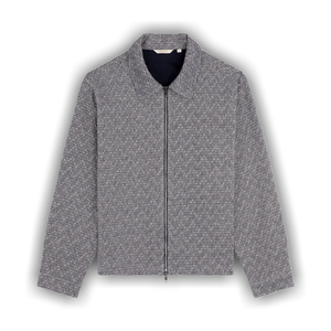 Aimé Leon Dore Textured Zip Shirt 'Navy Multi'