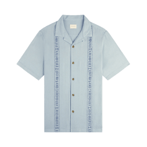 Aimé Leon Dore Linen Blend Leisure Shirt 'Illusion Blue'