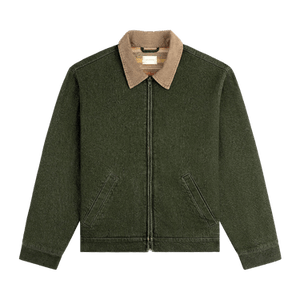 Aimé Leon Dore Denim Zip Jacket 'Olive Wash'