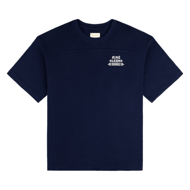 Aimé Leon Dore Pointelle Stacked Logo Tee 'Naval Academy'